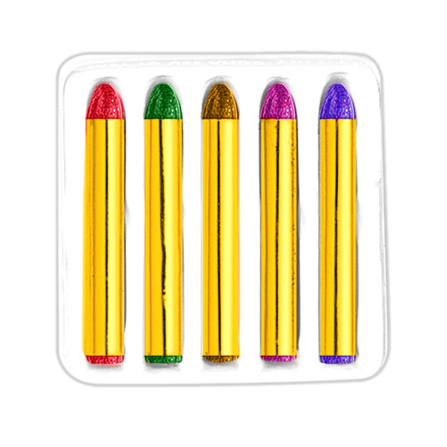 SET 5 CRAYONS MAQUILLAGE PAILETTES