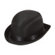 CHAPEAU SATIN BOWLER NOIR