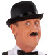 CHAPEAU SATIN BOWLER NOIR