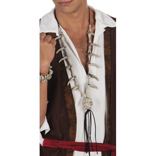 COLLIER PIRATE CRÂNE