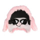 DEMI MASQUE PELUCHE CANICHE ROSE