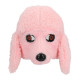DEMI MASQUE PELUCHE CANICHE ROSE