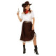 COSTUME COW BOY FEMME M