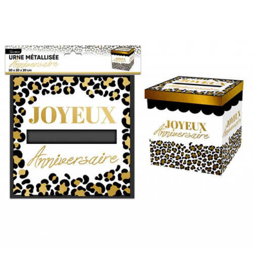 URNE ANNIVERSAIRE LEOPARD