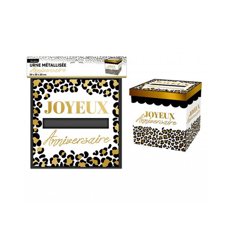 URNE ANNIVERSAIRE LEOPARD