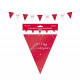 GUIRL FANION ANNIVERSAIRE ROUGE