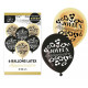 6 BALLONS ANNIVERSAIRE LEOPARD