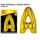 BALLON METAL.OR LETTRE A