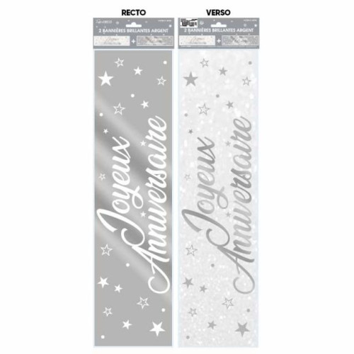 BANNIERE J.ANN METALLIQ. ARGENT