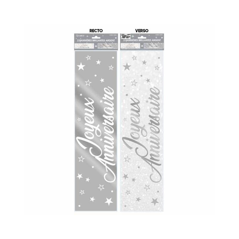 BANNIERE J.ANN METALLIQ. ARGENT