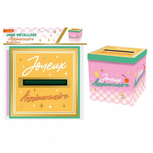 URNE ANNIVERSAIRE RETRO POP