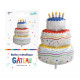 BALLON METALLIQUE GATEAU