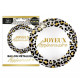 BALLON METAL ROND LEOPARD