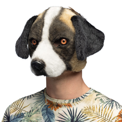 DEMI MASQUE PELUCHE CHIEN