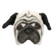 DEMI-MASQUE PELUCHE PUG