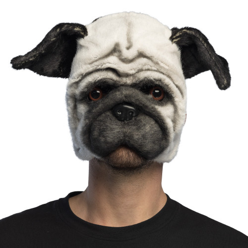 DEMI-MASQUE PELUCHE PUG