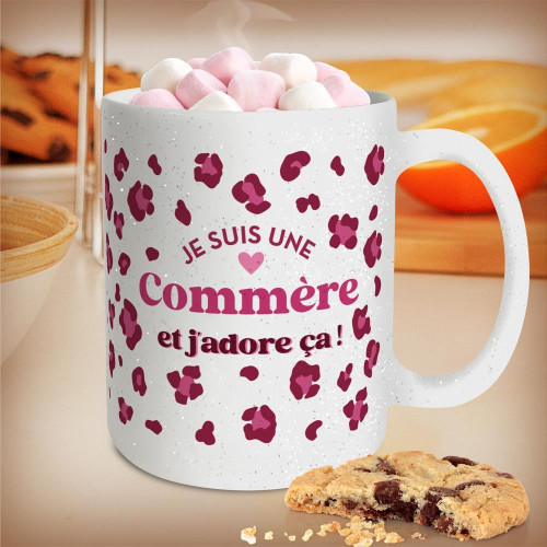 MUG PAILLETTES LEOPARD