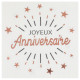10 SERVIETTES ETINCELANT R.GOLD