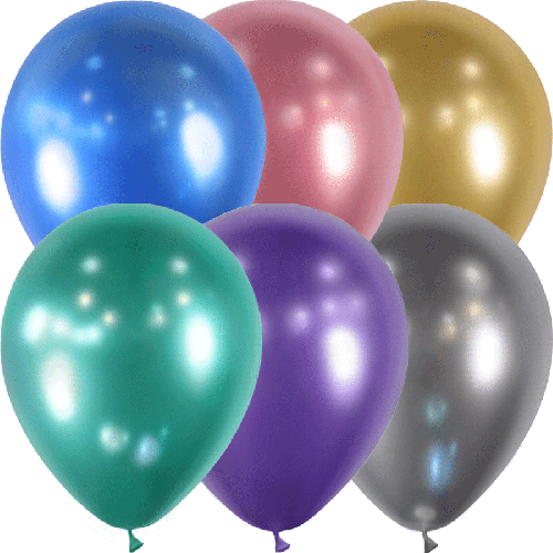 50 BALLONS 30CM ASS. BRILLANT