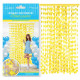 RIDEAU FRANGES COEUR LEMON