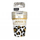 6 GOBELETS ANNIVERSAIRE LEOPARD
