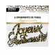 6 ORNEMENTS TABLE LEOPARD