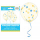 6 BALLONS CONFETTIS LEMON