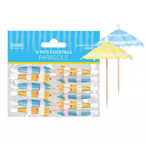 12 PICS COCKTAILS PARASOL LEMON