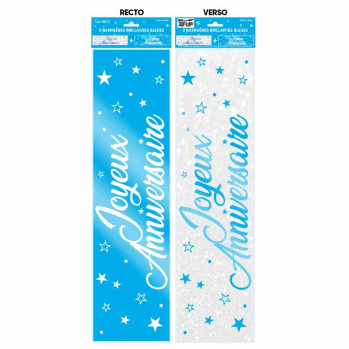 BANNIERE J.ANN METALLIQ. BLEUE