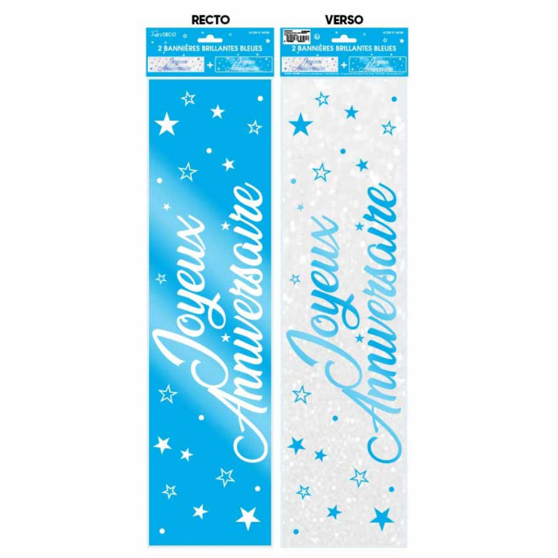 BANNIERE J.ANN METALLIQ. BLEUE