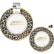 8 ASSIETTES ANNIV. LEOPARD 23CM