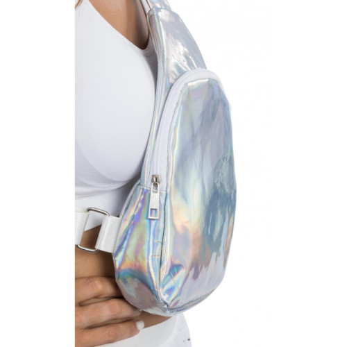 SAC BANDOULIERE IRISE ARGENT