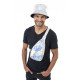 SAC BANDOULIERE IRISE ARGENT