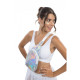 SAC BANDOULIERE IRISE ARGENT