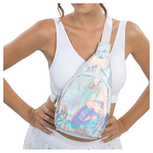 SAC BANDOULIERE IRISE ARGENT
