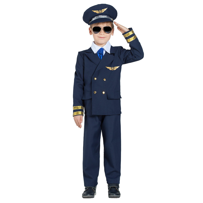 COSTUME PILOTE AVION ENFANT 5/6 ANS