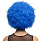 PERRUQUE AFRO BLEU