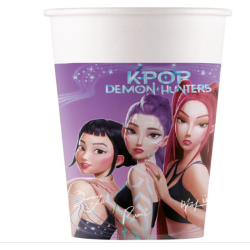 8 GOBELETS 25CL K-POP