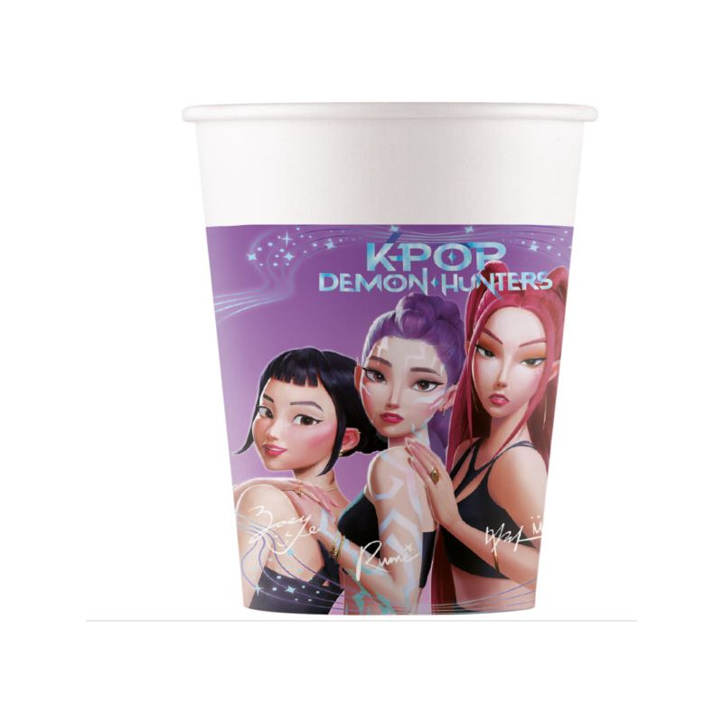 8 GOBELETS 25CL K-POP
