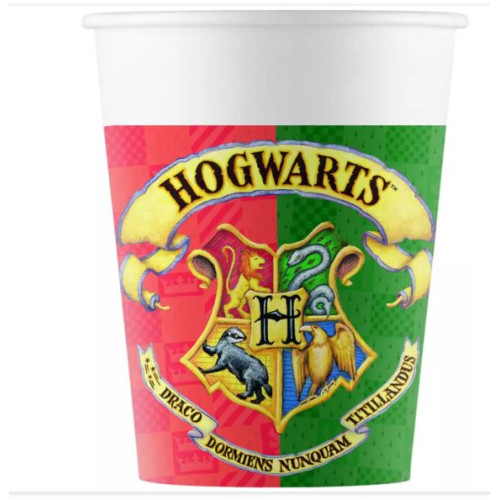 8 GOBELETS HARRY POTTER 25CL