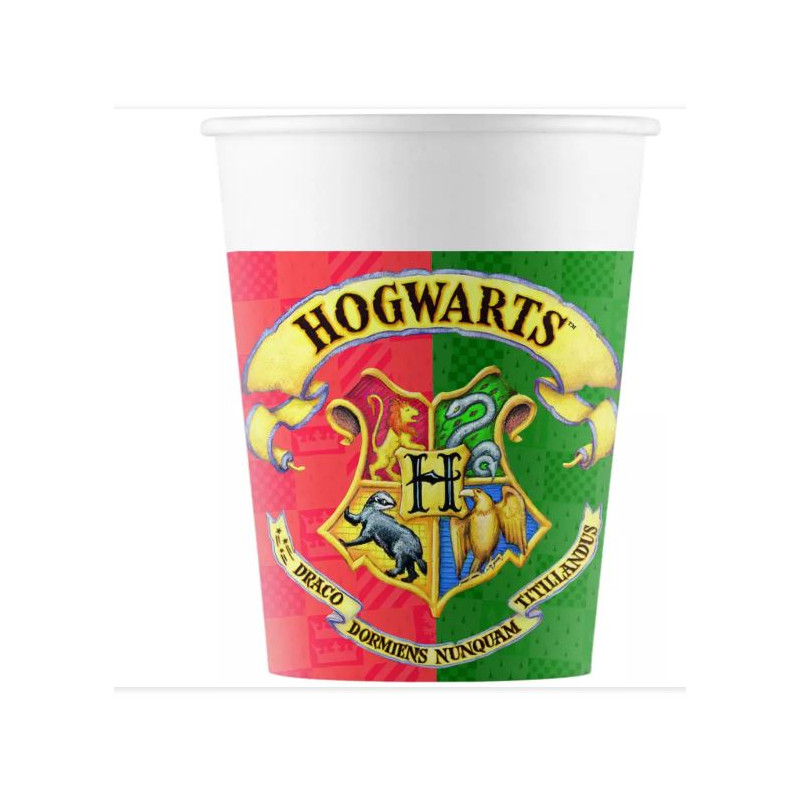 8 GOBELETS HARRY POTTER 25CL