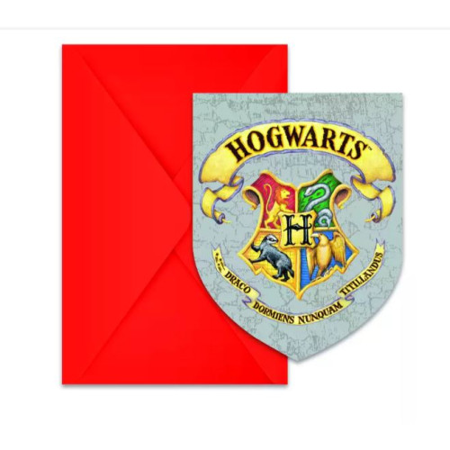 6 CARTES D INVITATION H.POTTER