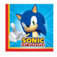 20 SERVIETTES SONIC 33X33CM