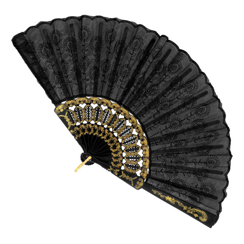 EVENTAIL NOIR 25CM