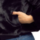 VESTON FLUFFY RAVE NOIRE M/L