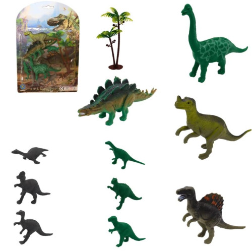 SET 11 PIECES DINO 6/13CM