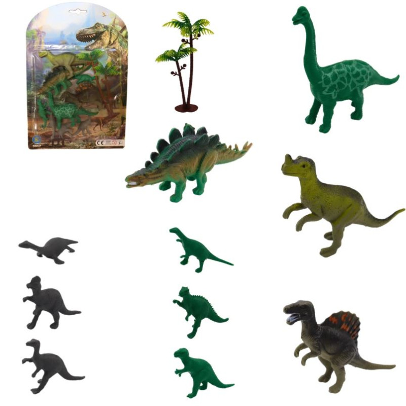 SET 11 PIECES DINO 6/13CM