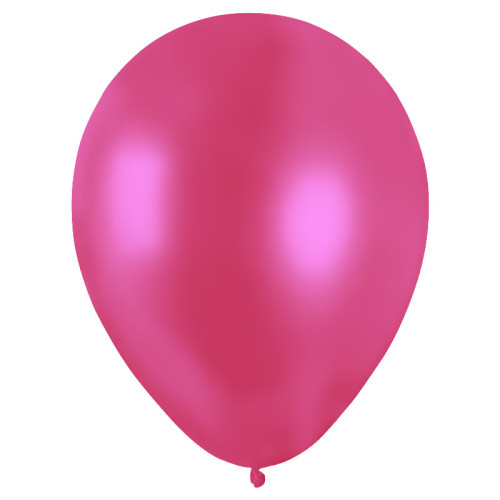 50 BALLONS MÉTAL NACRÉ FUCHSIA