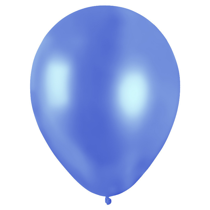 50 BALLONS MÉTAL NACRÉ CIEL