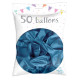 50 BALLONS MÉTAL NACRÉ CIEL